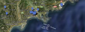 Points de vente de la revue Lou Can sur Google Maps