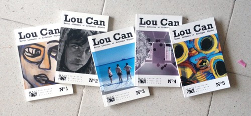 Les cinq numéros de la revue Lou Can