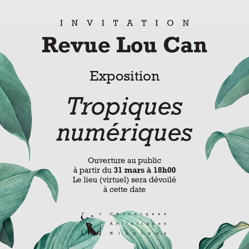 Exposition "Tropiques numériques" des artistes de la revue Lou Can