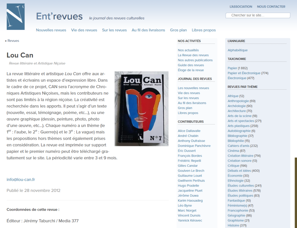 Ent'revues en parle